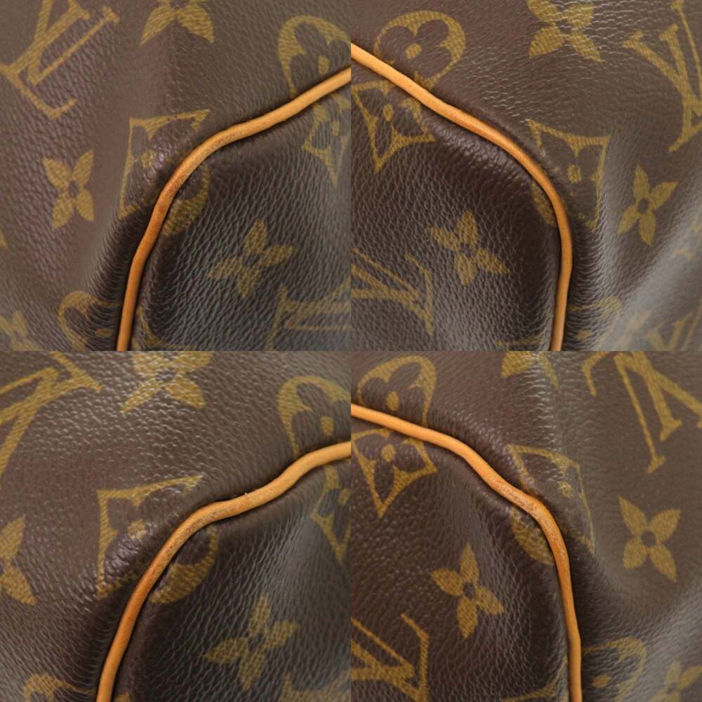 LOUIS VUITTON Authentic Brown Monogram Keepall 55 Boston Bag - Picture 7 of 10